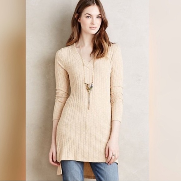 Anthropologie Tops - Anthropologie - Deletta beige tunic